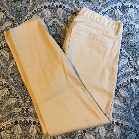 EUC J.Crew Cream Crop Jeans 27